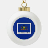 Pennsylvania Keramische Bal Ornament (Voorkant)