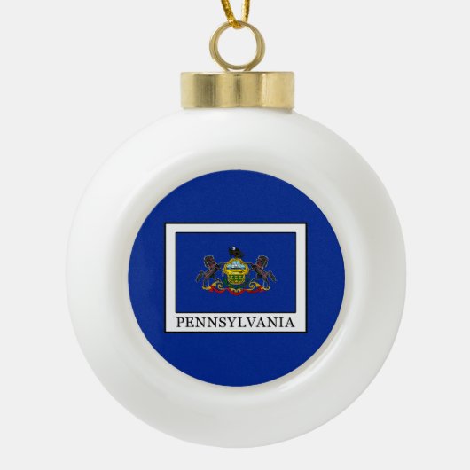 Pennsylvania Keramische Bal Ornament (Voorkant)
