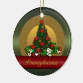 Pennsylvania kerstboomversiering keramisch ornament (Links)