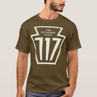 Pennsylvania Keystone Netnummer 717 Tan T-shirt