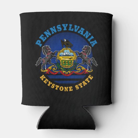 PENNSYLVANIA KEYSTONE STATE FLAG BLIKJESKOELER (Achterkant)