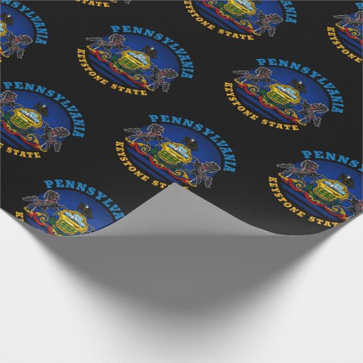 PENNSYLVANIA KEYSTONE STATE FLAG CADEAUPAPIER (Hoek)