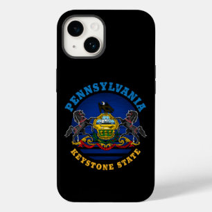 PENNSYLVANIA KEYSTONE STATE FLAG Case-Mate iPhone 14 HOESJE