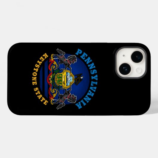 PENNSYLVANIA KEYSTONE STATE FLAG Case-Mate iPhone CASE (Achterkant (horizontaal))