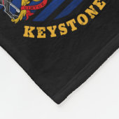 PENNSYLVANIA KEYSTONE STATE FLAG FLEECE DEKEN (Hoek)