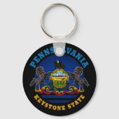PENNSYLVANIA KEYSTONE STATE FLAG SLEUTELHANGER (Voorkant)