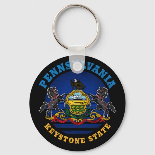 PENNSYLVANIA KEYSTONE STATE FLAG SLEUTELHANGER (Voorkant)
