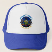 PENNSYLVANIA KEYSTONE STATE FLAG TRUCKER PET (Voorkant)
