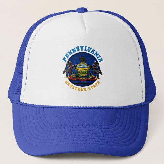 PENNSYLVANIA KEYSTONE STATE FLAG TRUCKER PET (Voorkant)