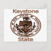 Pennsylvania Keystone State Seal Briefkaart (Voorkant)