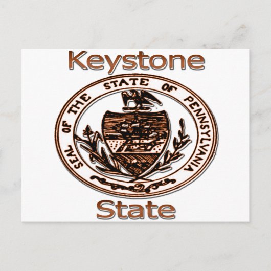 Pennsylvania Keystone State Seal Briefkaart (Voorkant)