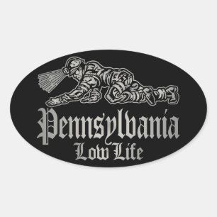 PENNSYLVANIA LAAGBIJ OVALE STICKER
