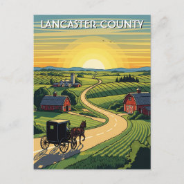 Pennsylvania Lancaster County Reizen Briefkaart