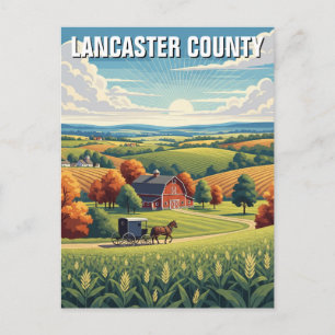 Pennsylvania Lancaster County Reizen Briefkaart