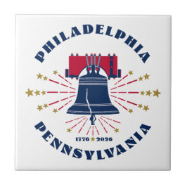 Pennsylvania, Liberty Bell 1776 Keramische Tegel Tegeltje