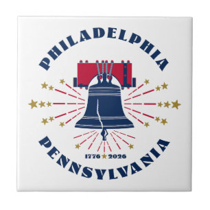 Pennsylvania, Liberty Bell 1776 Keramische Tegel Tegeltje