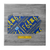 Pennsylvania License Bord Kaart keramische teile Tegeltje (Voorkant)