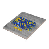 Pennsylvania License Bord Kaart keramische teile Tegeltje (Zijkant)