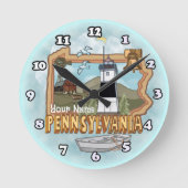 Pennsylvania Lighthouse Ronde Klok (Voorkant)