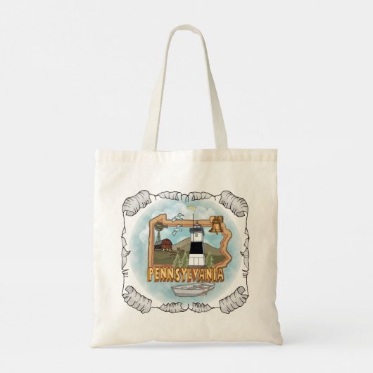 Pennsylvania Lighthouse Tote Bag (Achterkant)