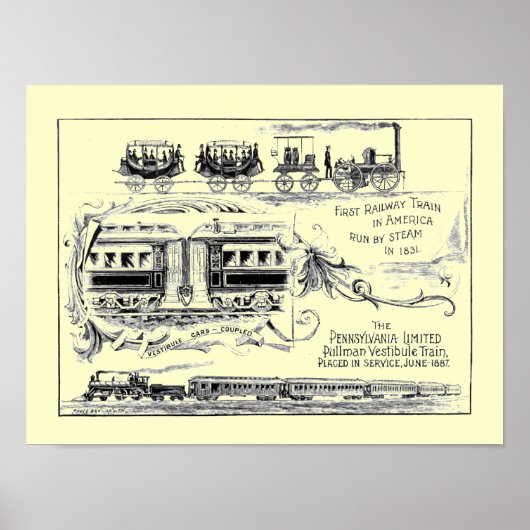 Pennsylvania Limited 1887 Poster (Voorkant)