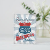 Pennsylvania Lincoln Highway America Briefkaart (Staand voorkant)