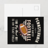 Pennsylvania Lock Haven American Football Briefkaart (Voorkant / Achterkant)