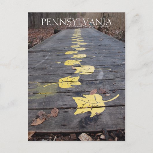 Pennsylvania loopt door het Briefkaart Park (Voorkant)