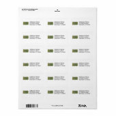 Pennsylvania Map Address Label (Full Sheet)