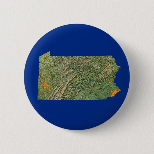 Pennsylvania Map Button (Voorkant)