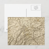 Pennsylvania Map door Arrowsmith Briefkaart (Voorkant / Achterkant)