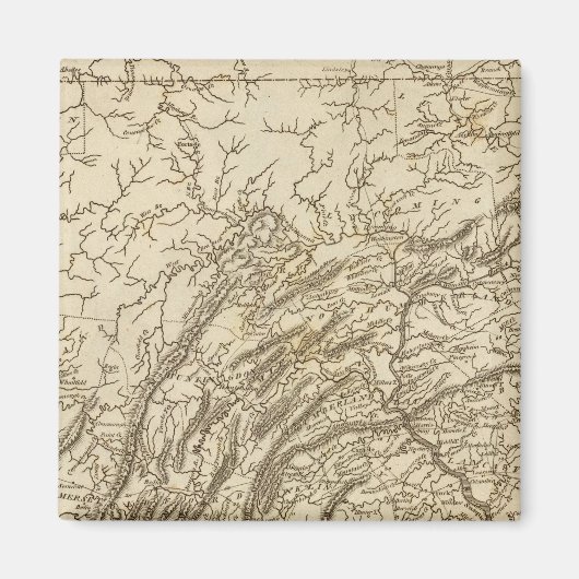 Pennsylvania Map door Arrowsmith Magneet (Voorkant)