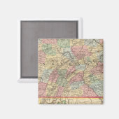 Pennsylvania Map door Mitchell Magneet (Voorkant / Achterkant)