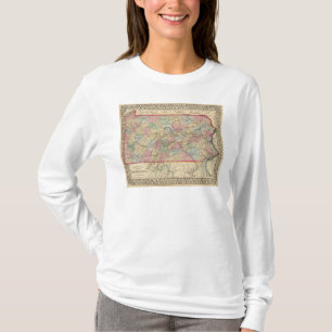 Pennsylvania Map door Mitchell T-shirt