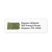 Pennsylvania Map Label Return (Voorkant)