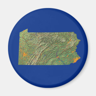 Pennsylvania Map Magnet