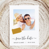 Pennsylvania Map Wedding Save the Date Kaart