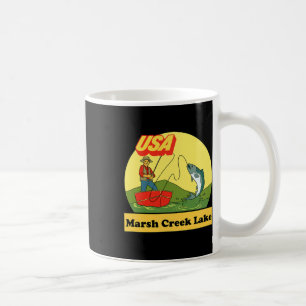 Pennsylvania Marsh Creek Lake - Usa Retro Vissen Koffiemok