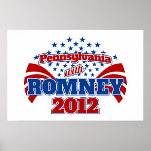 Pennsylvania met Romney 2012 Poster