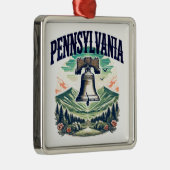 Pennsylvania Metalen Ornament (Rechts)