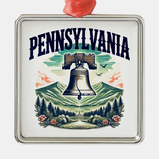 Pennsylvania Metalen Ornament (Voorkant)