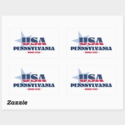 Pennsylvania Mijn thuisstaat Sticker (Vel)