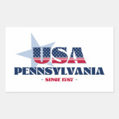 Pennsylvania Mijn thuisstaat Sticker (Voorkant)