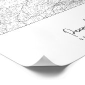 Pennsylvania Minimal Street Map Poster (Hoek)