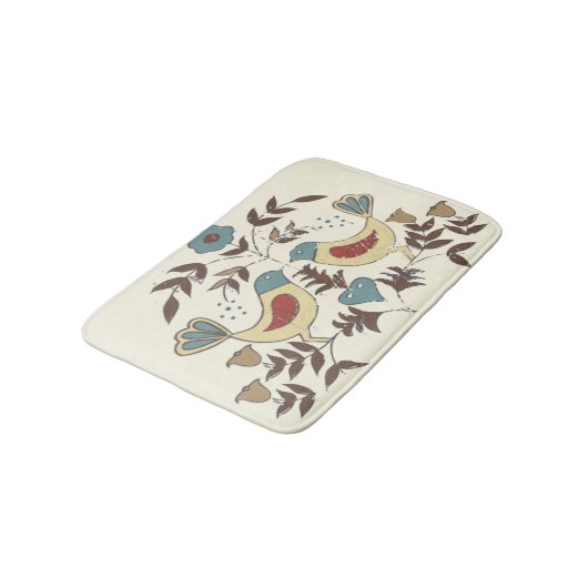 Pennsylvania Nederlands Amish Hex teken vogel amer Badmat (Gekanteld)