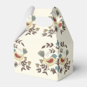 Pennsylvania Nederlands Amish Hex teken vogel amer Bedankdoosjes (Achterkant)