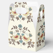 Pennsylvania Nederlands Amish Hex teken vogel amer Bedankdoosjes (Geopend)