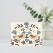 Pennsylvania Nederlands Amish Hex teken vogel amer Briefkaart (Staand voorkant)