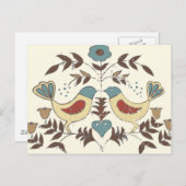 Pennsylvania Nederlands Amish Hex teken vogel amer Briefkaart (Voorkant / Achterkant)
