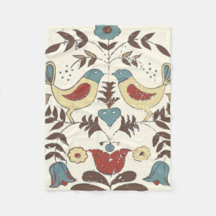 Pennsylvania Nederlands Amish Hex teken vogel amer Fleece Deken